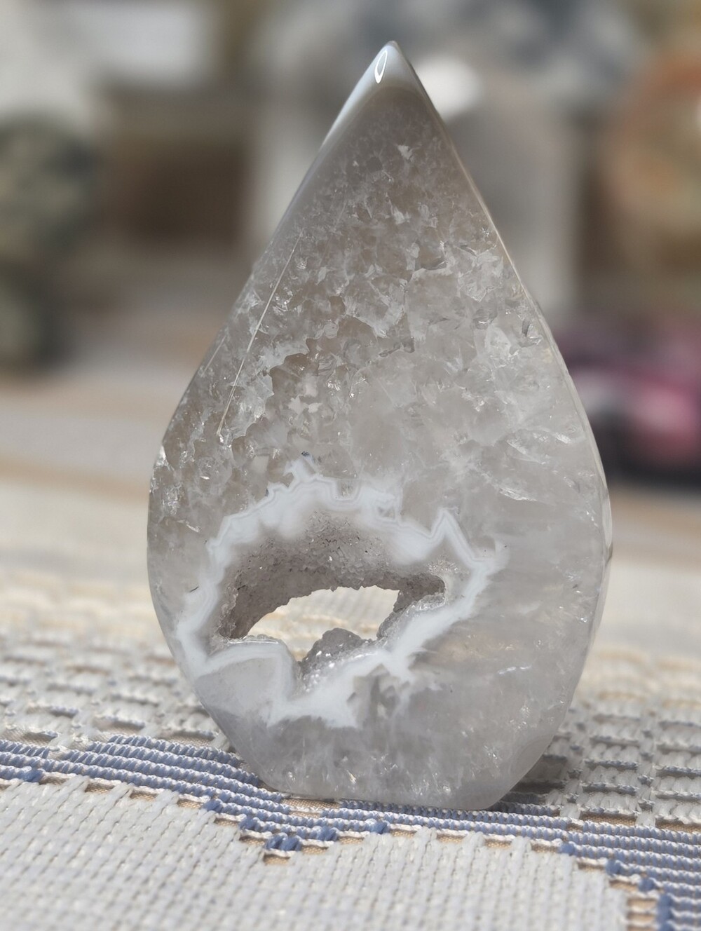 Druzy Agate Flame